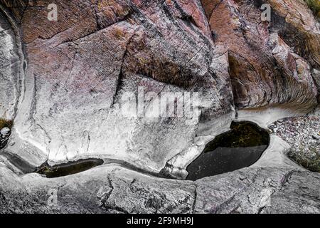 Le long de la piste Window Trail dans le parc national de Big Bend, Texas Banque D'Images