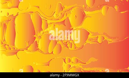 Illustration vectorielle d'arrière-plan abstraite de texture orange et jaune Banque D'Images