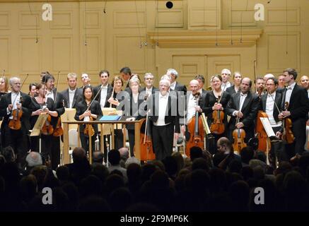 Boston Symphony Orchestra avec Bernard Haitink, concert du 2 mai 2015. Boston Symphony Hall. Banque D'Images