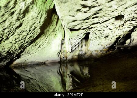 L'immense et belle grotte de Niah à Sarawak, Malaisie. Banque D'Images