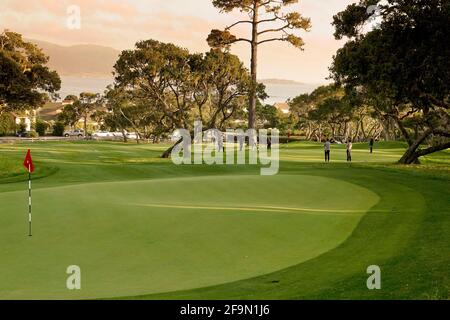 Pebble Beach, États-Unis. 12 février 2013. Paysages du Hay par trois parcours, redessiné par le grand gagnant TIGER WOODS, lors de son inauguration à Pebble Beach, Californie, États-Unis crédit: Motofoto/Alay Live News Banque D'Images