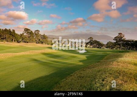 Pebble Beach, États-Unis. 12 février 2013. Paysages du Hay par trois parcours, redessiné par le grand gagnant TIGER WOODS, lors de son inauguration à Pebble Beach, Californie, États-Unis crédit: Motofoto/Alay Live News Banque D'Images