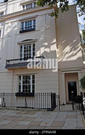 Maison historique de Wilhelmina des pays-Bas à Chester Square, Belgravia, Londres. La Reine néerlandaise et son secrétariat étaient basés dans cette Régence Banque D'Images