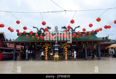 Temple de Tua Pek Kong à Miri, Malaisie. Banque D'Images