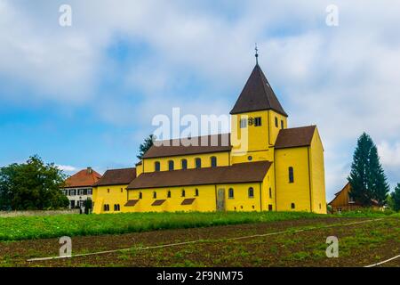 L'église Munster St. Maria und Markus est située sur l'île de Reichenau, près de Konstanz, en Allemagne. Banque D'Images