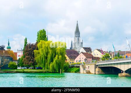 Cathédrale de notre dame à konstanz, située sur la rive du lac de bodensee, en Allemagne Banque D'Images