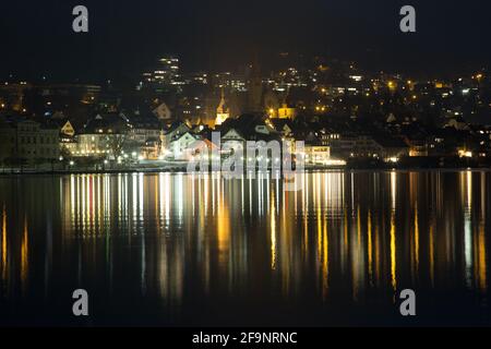 Le célèbre lac de Zug en Suisse Banque D'Images