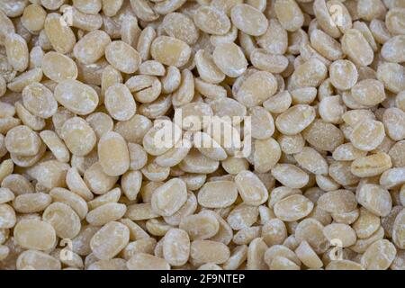 Un fond plein de Gram noir divisé également appelé blanc Dal. Urad Banque D'Images
