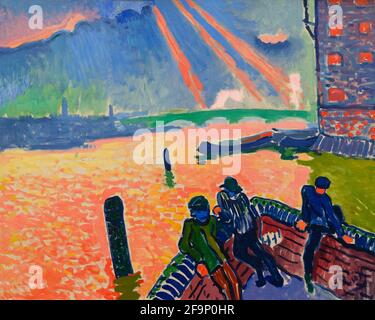 The Pool of London, Andre Derain, 1905, Banque D'Images