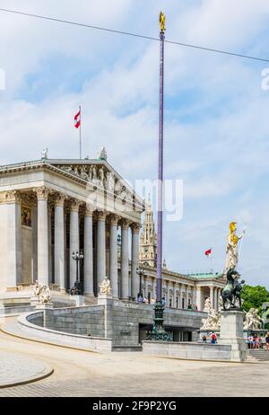 Le Parlement à Vienne, en Autriche. Banque D'Images
