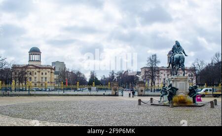 vue sur le merveilleux palais de charlottenburg à berlin. Banque D'Images