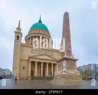 bâtiment monumental de l'église nicolai kirche - nicholas à potsdam Banque D'Images