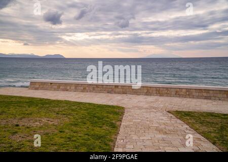 Memorial sur la plage d'Anzac sur la péninsule de Gallipoli près de Canakkale, Turquie Banque D'Images