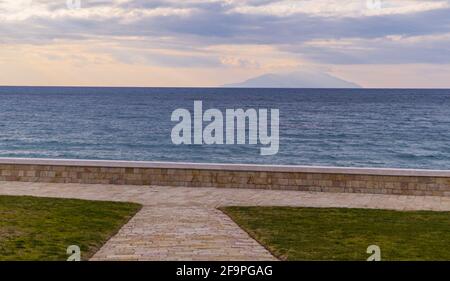 Memorial sur la plage d'Anzac sur la péninsule de Gallipoli près de Canakkale, Turquie Banque D'Images