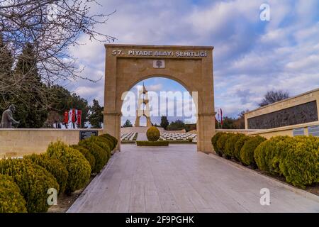 Gallipoli, Turquie - 2 mars 2021 - cimetière de la campagne de Gallipoli de la première Guerre mondiale ottomane sur la péninsule de Gallipoli (Gelibolu) en Weste Banque D'Images