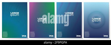 Ensemble de fonds abstraits modernes pour la conception de brochures, de prospectus, de couvertures, de cartes de visite. Illustration de Vecteur