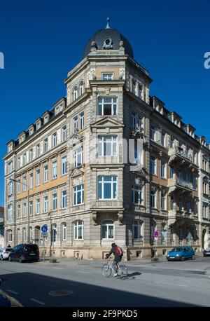 23.03.2020, Dresde, Saxe, Allemagne - Saxe - Maison d'appartements Gruenderzeit rénovée dans la Glacisstrasse à Dresde-Innere-Neustadt. 0CE200323D002CAROE Banque D'Images