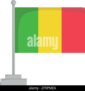 Drapeau national du Mali Illustration vectorielle Illustration de Vecteur