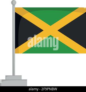 Drapeau national de la Jamaïque Illustration vectorielle Illustration de Vecteur