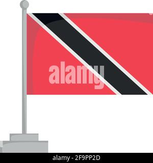 Drapeau national de Trinité-et-Tobago Illustration vectorielle Illustration de Vecteur