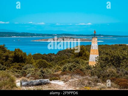 Vue panoramique sur le parc national de Kamenjak, Istrie, Croatie Banque D'Images