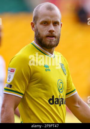 Teemu Pukki de Norwich City - Norwich City v Rotherham United, Sky Bet Championship, Carrow Road, Norwich, Royaume-Uni - 20 février 2021 utilisation éditoriale uniquement - des restrictions DataCo s'appliquent Banque D'Images