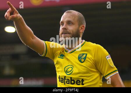 Teemu Pukki de Norwich City - Norwich City v Rotherham United, Sky Bet Championship, Carrow Road, Norwich, Royaume-Uni - 20 février 2021 utilisation éditoriale uniquement - des restrictions DataCo s'appliquent Banque D'Images