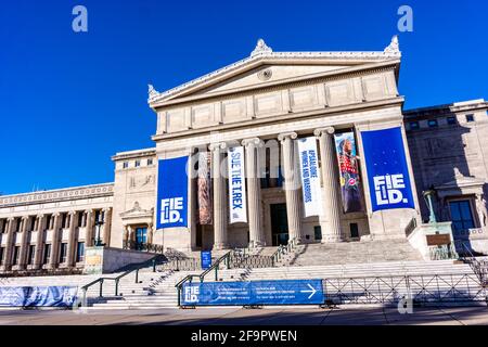 Vue extérieure du Field Museum of Natural History de Chicago. Banque D'Images