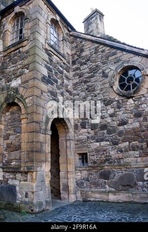 Détail du bâtiment dans le château de Stirling, Écosse Banque D'Images