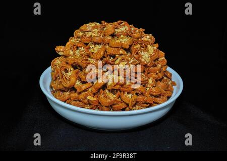 Chebakia /Marocain Sweet Recipe .Marocain dessert.Ramadan au Maroc Banque D'Images