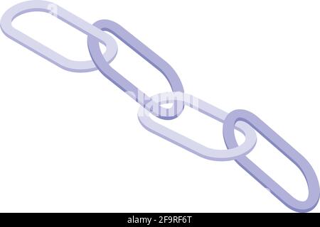 Icône URL de lien. Isométrique de l'icône de vecteur url de lien pour la conception Web isolée sur fond blanc Illustration de Vecteur