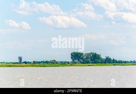 Lac neusiedlersee à la frontière entre l'Autriche et la Hongrie Banque D'Images