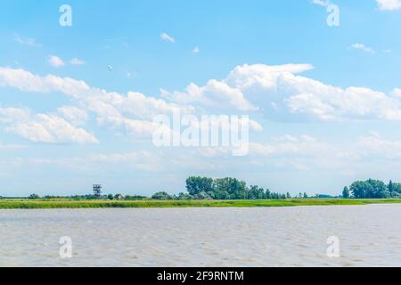 Lac neusiedlersee à la frontière entre l'Autriche et la Hongrie Banque D'Images