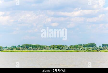 Lac neusiedlersee à la frontière entre l'Autriche et la Hongrie Banque D'Images