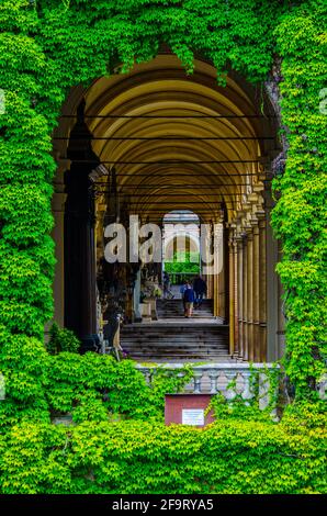 Zagreb mirogoj cemetary arcades vue, capitale de la Croatie Banque D'Images