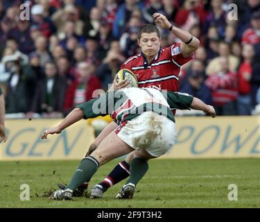 SEMI-FINALE POWERGEN LEICESTER V GLOS À NORTHAMPTON HENRY PAUL AND GRAHAM ROWNTREE 1/3/2003 PHOTO DAVID ASHDOWN Banque D'Images