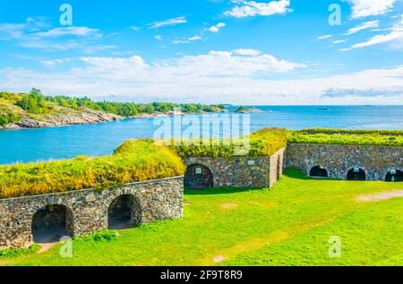 Forteresse de Suomenlinna en Finlande. Banque D'Images