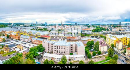 Vue panoramique sur riga Banque D'Images