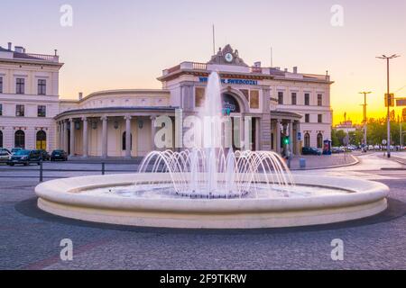 Ancienne gare de Wroclaw Swiebodzki, Pologne Banque D'Images