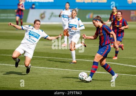 Barcelone, Espagne. 20 avril 2021. Alexia Putellas du FC Barcelone lors du match Primera Iberdrola entre le FC Barcelone et UD Granadilla au stade Johan Cruyff de Barcelone, Espagne. Credit: David Ramirez/DAX/ZUMA Wire/Alamy Live News Banque D'Images