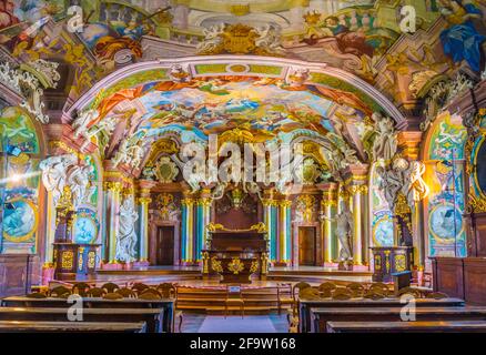 WROCLAW, POLOGNE, 28 MAI 2017 : intérieur de l'Université de Wroclaw, Pologne Banque D'Images