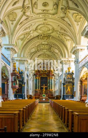 FRIEDRICHSHAFEN, ALLEMAGNE, 24 JUILLET 2016 : intérieur du schlossskirche dans la ville allemande friedrichshafen Banque D'Images