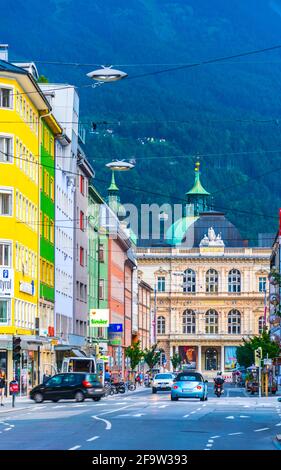 INNSBRUCK, AUTRICHE, 26 JUILLET 2016 : vue sur le musée tiroler landesmuseum à Innsbruck, Autriche. Banque D'Images