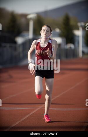 4/20/21 Scranton vs. West Scranton Track Meet Banque D'Images