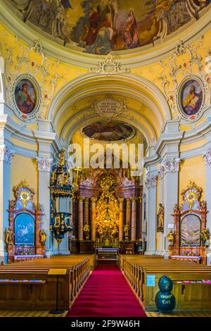 LINZ, AUTRICHE, 30 JUILLET 2016 : intérieur de la basilique Poestlingberg, Linz, Autriche Banque D'Images