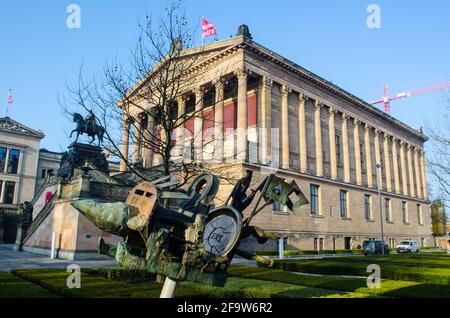 BERLIN, ALLEMAGNE, 12 MARS 2015 : vue sur le célèbre pergamonmuseum situé sur l'île des musées à berlin. Banque D'Images