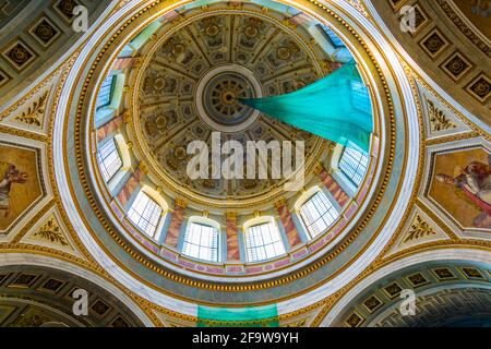 ESZTERGOM, HONGRIE 22 MAI 2016 : détail de la coupole de la basilique à esztergom, hongrie Banque D'Images