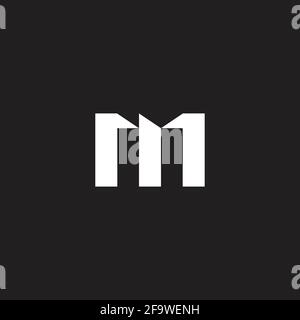 simple lettre rm simple géométrique construction logo vecteur Illustration de Vecteur