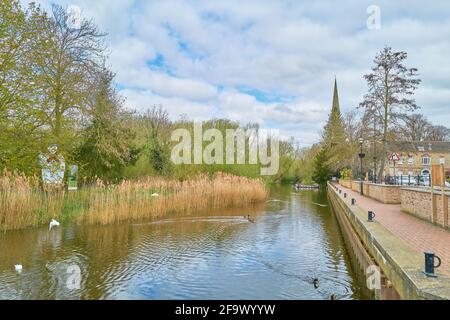 The Waits, St Ives, Cambridgeshire, Angleterre. Banque D'Images