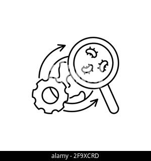 Icône de ligne de couleur Biophysique. Pictogramme pour page Web, application mobile, Promo. Élément de conception UI UX GUI. Contour modifiable. Illustration de Vecteur